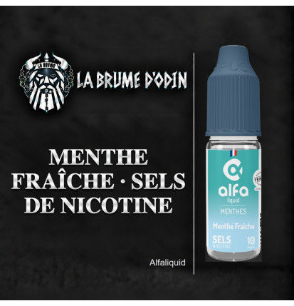 MENTHE FRAICHE 10ML SELS DE NICOTINE